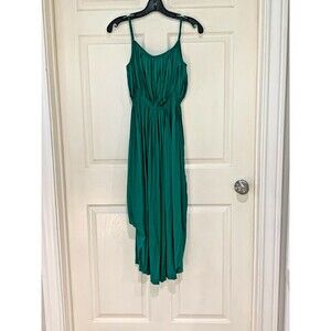 Current Air Maxi Dress Medium Green Strappy Gown Feminine Fashion